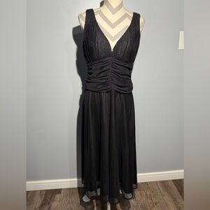 Davids Bridal Elegant Black Evening Dress